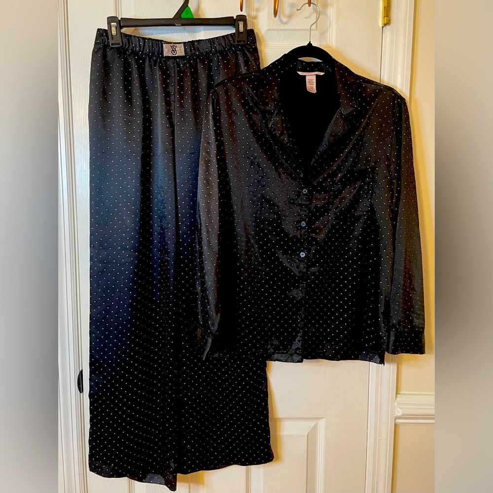 Victoria’s Secret Embellished Satin PJ Set Size Small NWOT